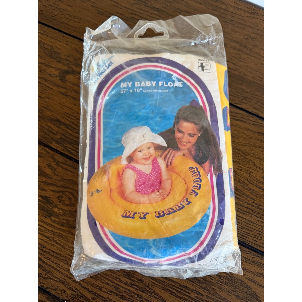 Intex My Baby Float Infant Yellow NEW Vintage 1994 Wet Set 59574